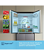Fridgemaster MQ79395ES 79.4cm 65/35 Total No Frost American Fridge Freezer - Silver