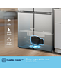 Fridgemaster MQ79395ES 79.4cm 65/35 Total No Frost American Fridge Freezer - Silver
