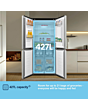 Fridgemaster MQ79395ES 79.4cm 65/35 Total No Frost American Fridge Freezer - Silver