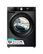 Hisense WF3S1043BB3 10.5Kg 1400 Spin Steam Washing Machine - Black