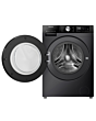 Hisense WF3S1043BB3 10.5Kg 1400 Spin Steam Washing Machine - Black