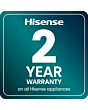 Hisense WF3S1043BB3 10.5Kg 1400 Spin Steam Washing Machine - Black