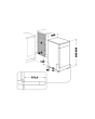 Indesit IN2FD10CS70WUK Slimline Dishwasher 10 Place Settings 8.7L 9 Progams