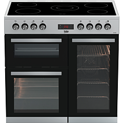 Beko KDVC90X 90Cm Ceramic Range Cooker - Stainless Steel