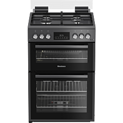 Blomberg GGRN655N 60cm Double Oven Gas Cooker with Gas Hob - Anthracite