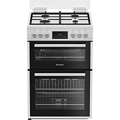 Blomberg GGRN655W 60cm Double Oven Gas Cooker with Gas Hob - White