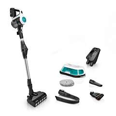 Bosch BCS71HYGGB Cordless Vacuum Cleaner 60 Minutes Run Time - White/Aqua