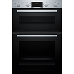 Bosch MBA533BS3B Series 4, 60cm Built In Double Oven - Stainless Steel