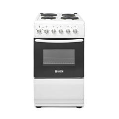 Haden HES051W 50Cm Single Oven Electric Cooker With Sealed Plate Hob - White