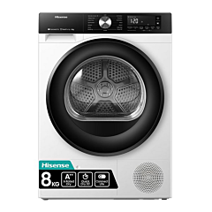 Hisense DH3S802BW3 3S Series Dh3s802bw3 Wifi-Enabled 8Kg Heat Pump Tumble Dryer - White