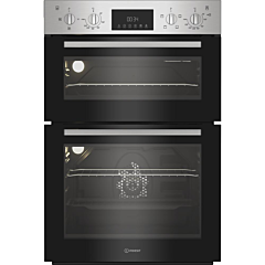 Indesit DII10DIX Built In Electric Fan Double Oven - Stainless Steel