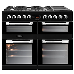 Leisure EX-CS100F520K 100Cm Dual Fuel Range Cooker - Black