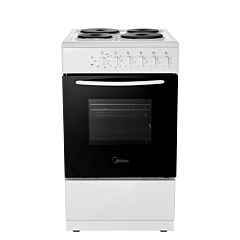 Midea MFO20DME4H109WH MFO20DME4H109-WH 50cm Single Oven Electric Cooker with Solid Plate Hob - White
