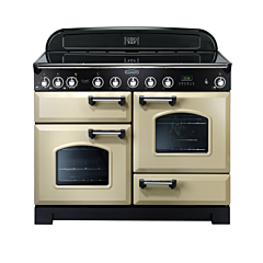 Rangemaster EX-CDL110EICR/C 110 Cm Electric Induction Classic Deluxe - Cream With Chrome Trim