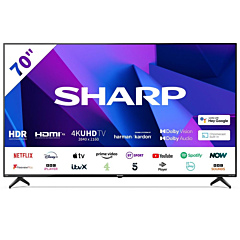 Sharp 4T-C70FN2KL2AB 70" 4K Ultra HD Led Smart TV With Google Assist