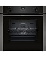 Neff B3ACE4HG0B Hide + Slide Built In Single Oven - Black With Graphite Trim