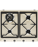 Smeg SR964PGH Retro Style 4 Ring Gas Hob - Cream