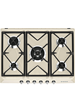 Smeg SR975PGH Retro Style 5 Ring Gas Hob - Cream