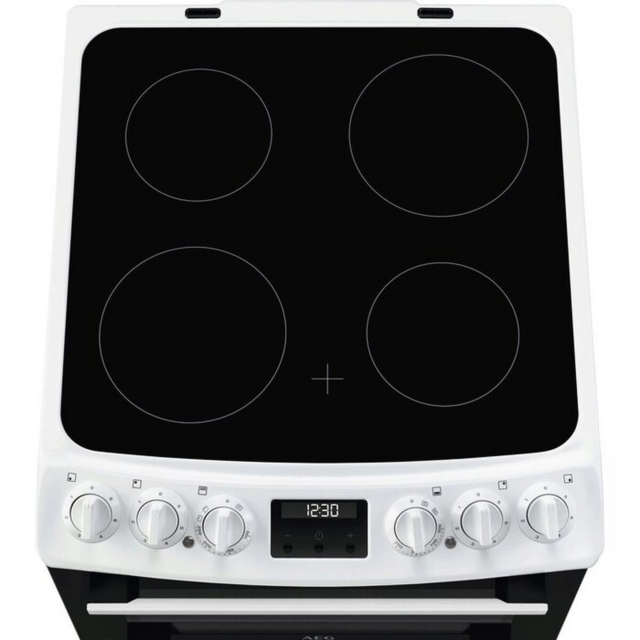 AEG CCX1530ACW 55Cm Double Oven Electric Cooker With Ceramic Hob - White