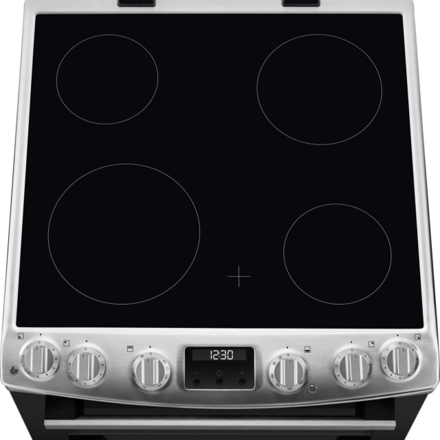 AEG CCX6530ACM 60Cm Double Oven Electric Cooker With Ceramic Hob - Stainless Steel