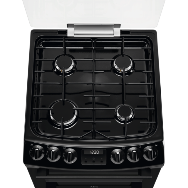AEG CGX1130ACB 55Cm Gas Cooker - Black