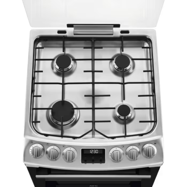 AEG CGX1130ACM 55Cm Gas Cooker - Stainless Steel