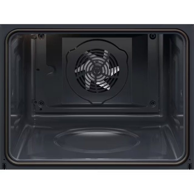 AEG GX7PB63FSB 59.6cm Built In Electric Single Oven - Gloss Black with Steel Trim