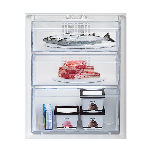 Beko BCFD473 178Cm 70/30 Integrated Frost Free Fridge Freezer With Sliding Door Hinge -