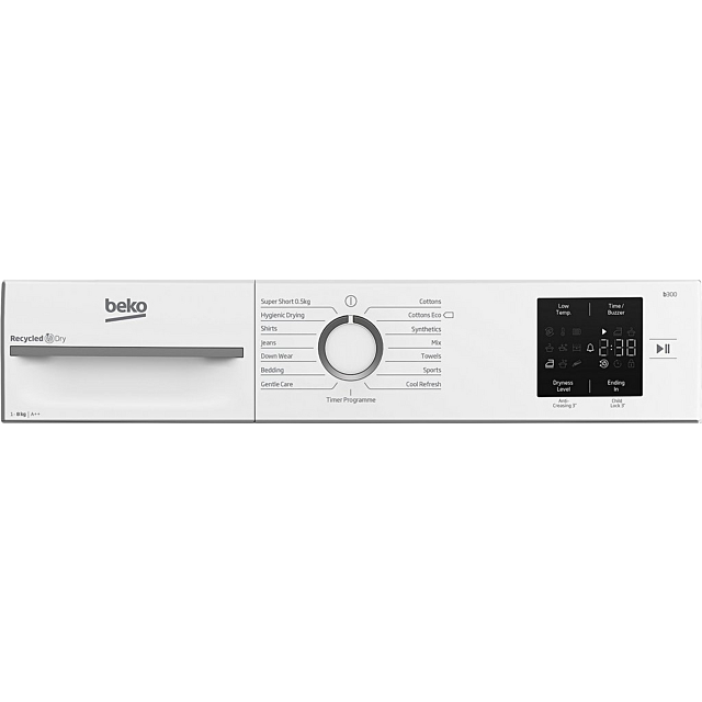 Beko BMN3T3823W 8Kg Heat Pump Tumble Dryer - White