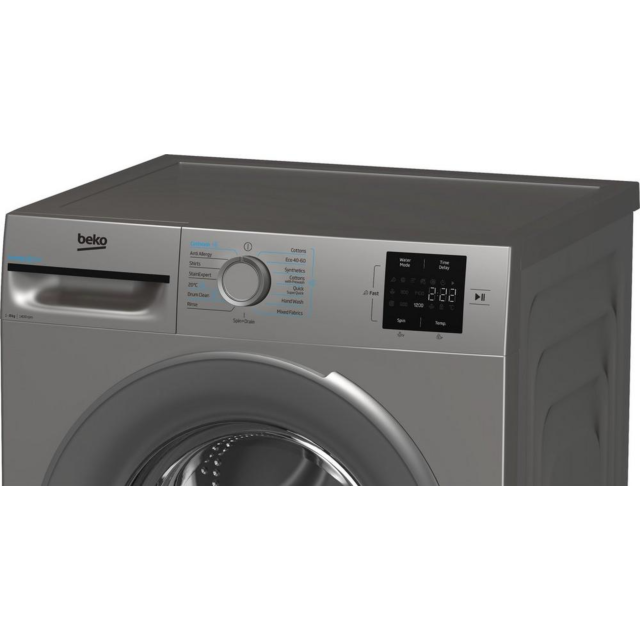 Beko BMN3WT3841S 8Kg 1400 Spin Washing Machine - Silver