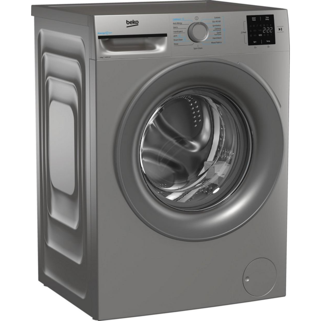 Beko BMN3WT3841S 8Kg 1400 Spin Washing Machine - Silver