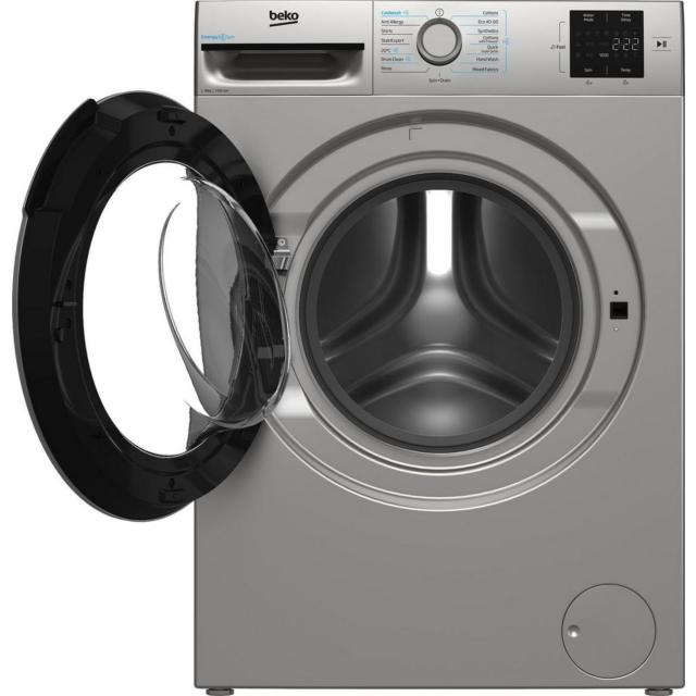 Beko BMN3WT3841S 8Kg 1400 Spin Washing Machine - Silver