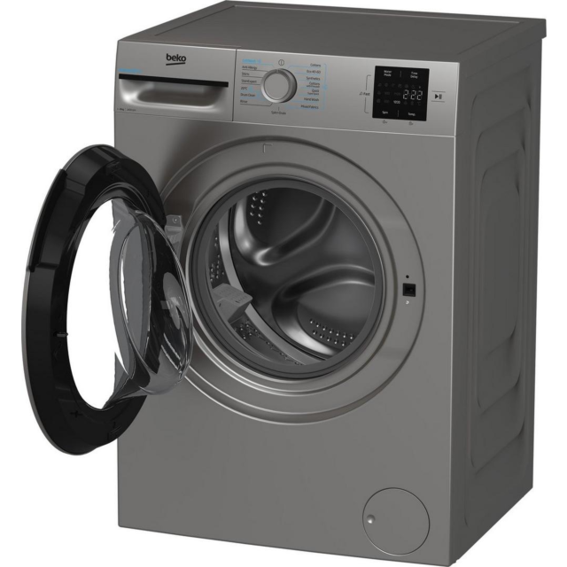 Beko BMN3WT3841S 8Kg 1400 Spin Washing Machine - Silver