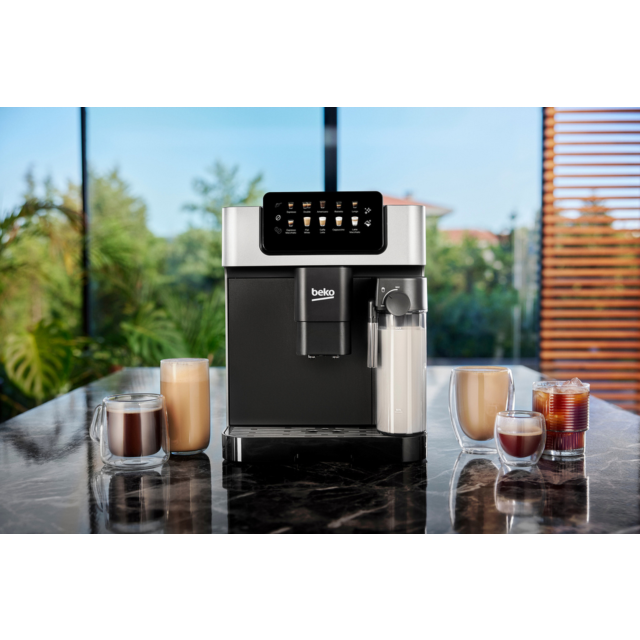 Beko CEG7304X Bean To Cup Fully Automatic Espresso Machine With Integrated Milk Jug - Silver