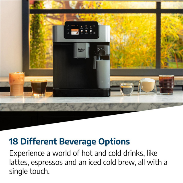 Beko CEG7348X Caffeexperto Bean To Cup Fully Automatic Espresso Machine - Silver