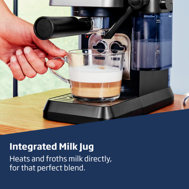 Beko CEP5304X Manual Espresso With Steam Wand - Black