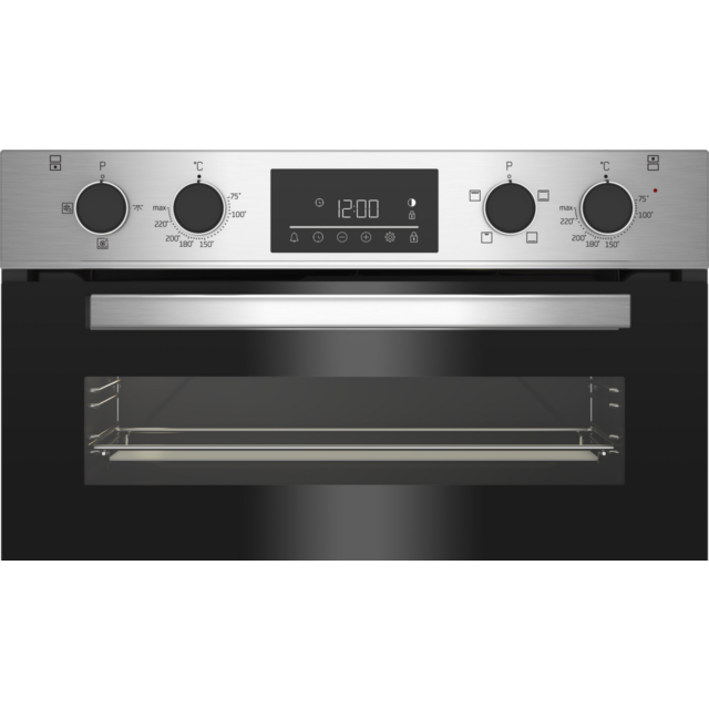 Beko CTFY22309X 59.4Cm Built Under Electric Double Oven - Stainless Steel