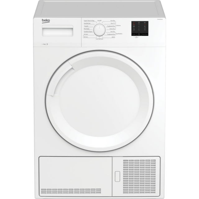Beko DTKCE90021W 9Kg Condenser Tumble Dryer With Sensor Programmes - White