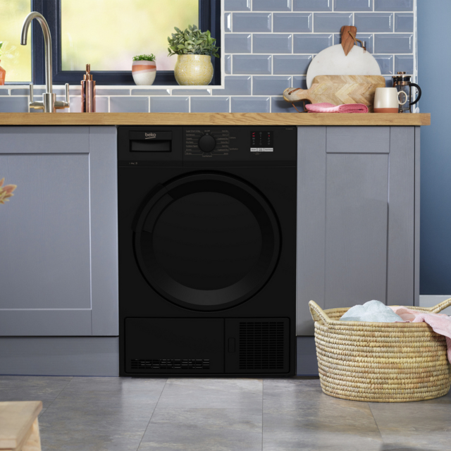 Beko DTLCE80051B 8Kg Condenser Tumble Dryer With Sensor Programmes - Black