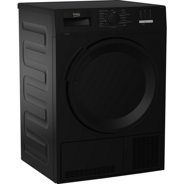 Beko DTLCE80051B 8Kg Condenser Tumble Dryer With Sensor Programmes - Black