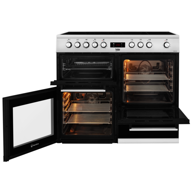Beko KDVC100X 100Cm Ceramic Range Cooker - Stainless Steel