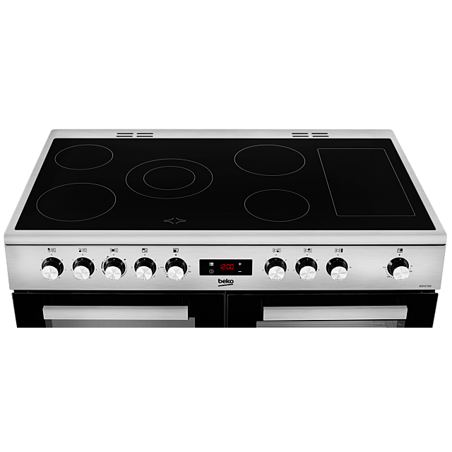 Beko KDVC100X 100Cm Ceramic Range Cooker - Stainless Steel
