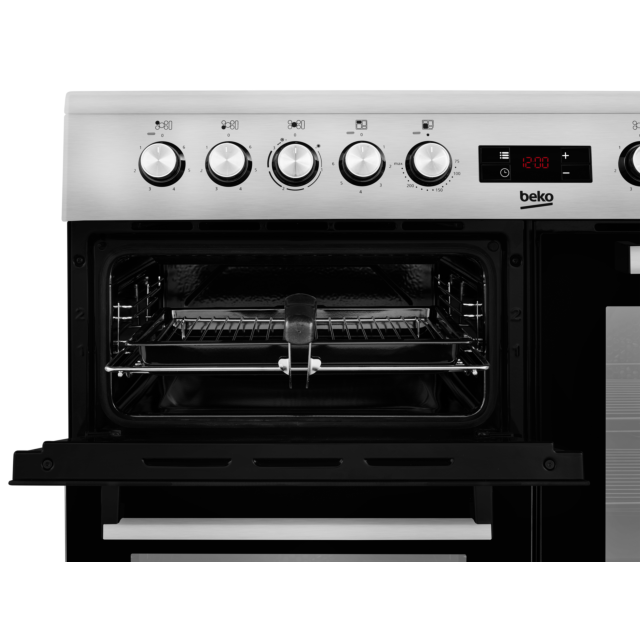 Beko KDVC100X 100Cm Ceramic Range Cooker - Stainless Steel