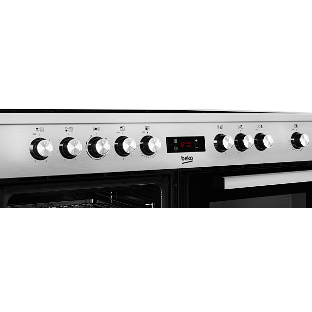 Beko KDVC100X 100Cm Ceramic Range Cooker - Stainless Steel