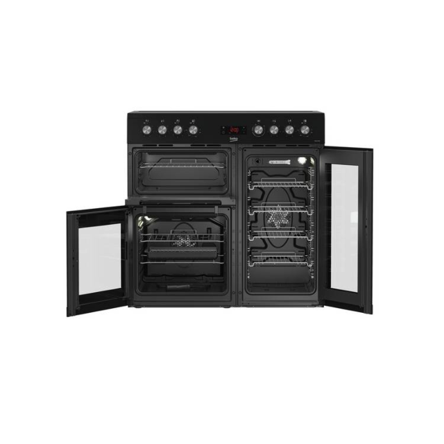 Beko KDVC90K 90Cm Ceramic Range Cooker - Black
