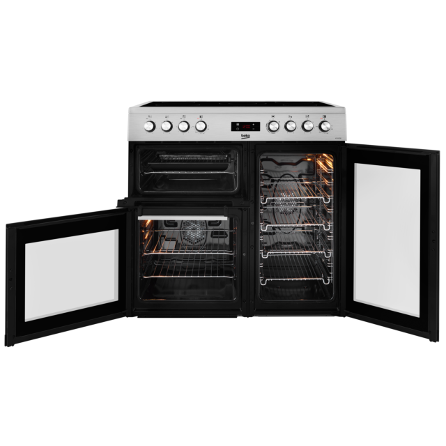 Beko KDVC90X 90Cm Ceramic Range Cooker - Stainless Steel