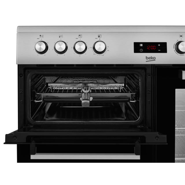 Beko KDVC90X 90Cm Ceramic Range Cooker - Stainless Steel