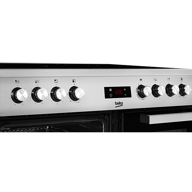 Beko KDVC90X 90Cm Ceramic Range Cooker - Stainless Steel