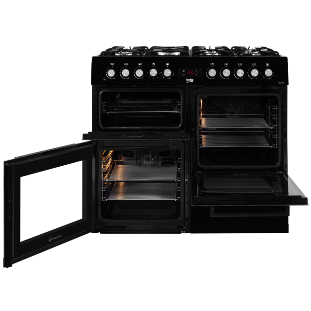 Beko KDVF100K 100Cm Dual Fuel Cooker - Black
