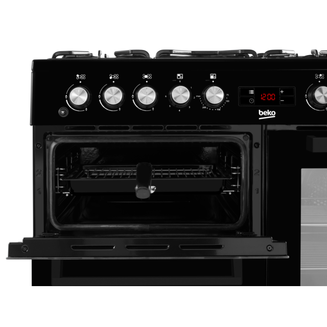 Beko KDVF100K 100Cm Dual Fuel Cooker - Black